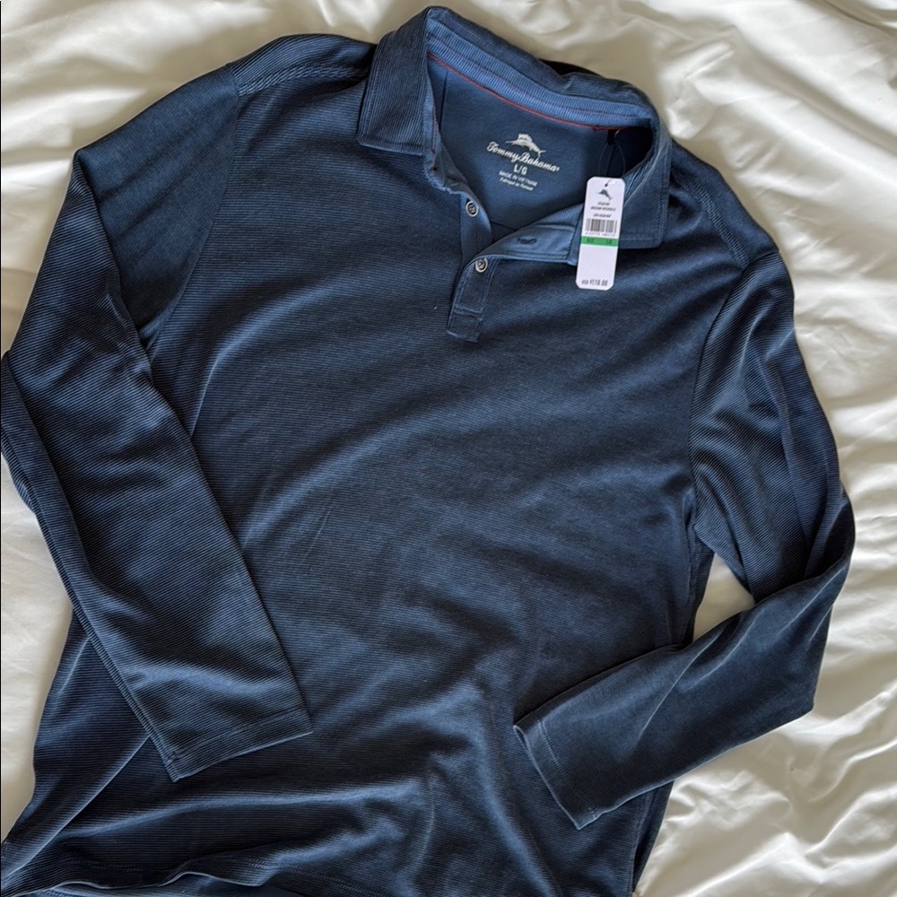 NWT Tommy Bahama Men's Blue Polo Shirt